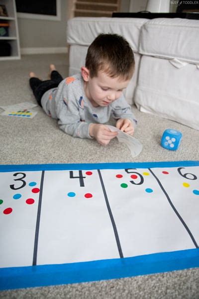 Roll And Dot Preschool Math Activity Busy Toddler