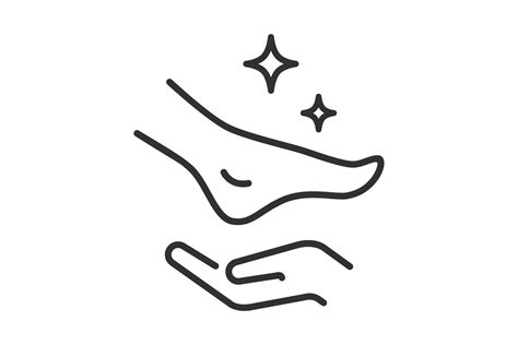 Foot Care Icon Hand With Leg Illustrator Graphics ~ Creative Market