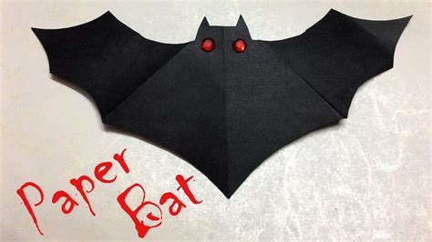 Diy Halloween Decorations Paper Bat Easy Crafts For Kids