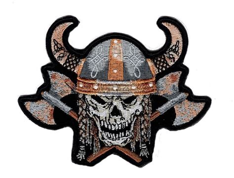 Hook Vikings Skull Odin God Morale Tactical Patch Viking Skull Biker