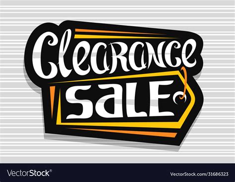 Logo For Clearance Sale Royalty Free Vector Image