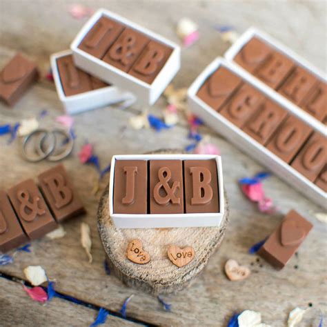 Personalised Chocolate Wedding Favours By Morse Toad