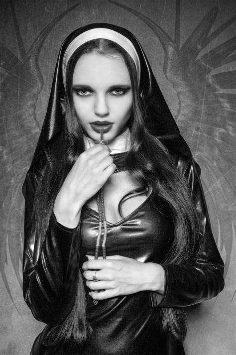 I Like This Hot Nun Nun Costume Goth Beauty Dark Beauty Beautiful Mask Beautiful Fairies