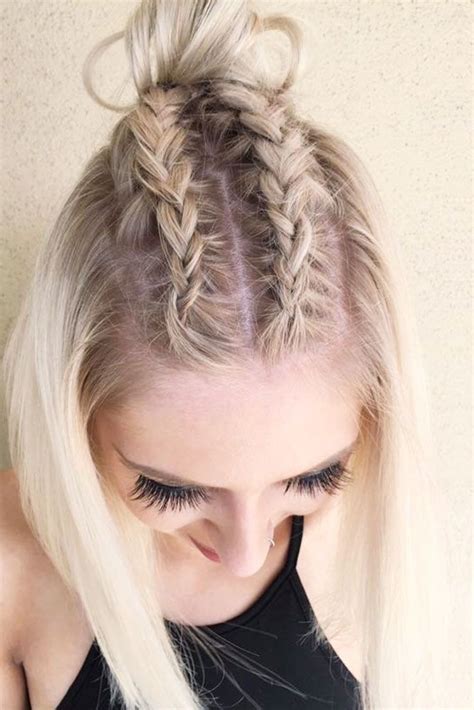 Charming Braided Hairstyles For Short Hair Hair Lengths Braids For Short Hair Medium Hair