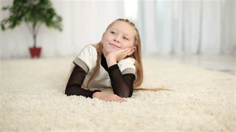 Happy Girl Lying On The Stock Footage Video 100 Royalty