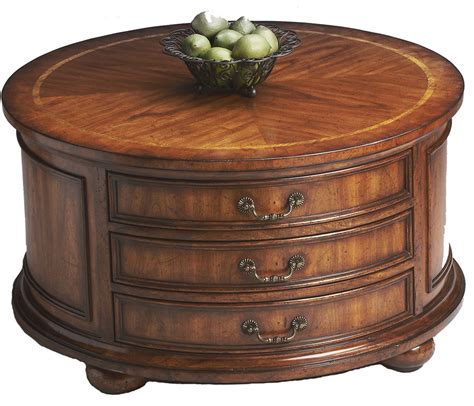 Round coffee tables are classic in any home making it look great. Coffee Table With Drawers Design Images Photos Pictures