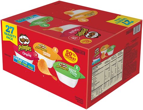 Pringles Snack Stacks 3 Flavor 27ct Variety Pack Org Sco Chz Chips