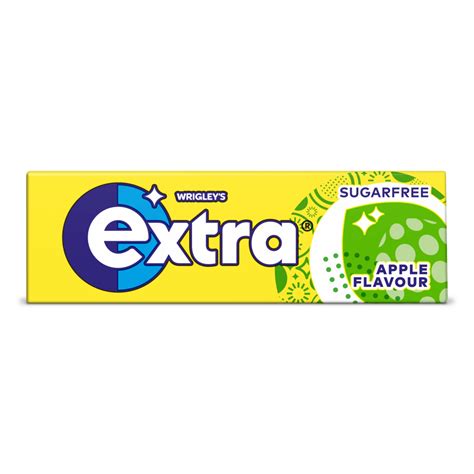 Extra Apple Flavour Sugarfree Chewing Gum 10 Pieces Extra