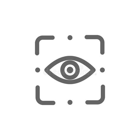 Eye Scan Icon Element Of Simple Icon Stock Illustration Illustration