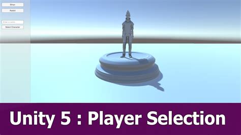 Unity 5 Player Character Selection