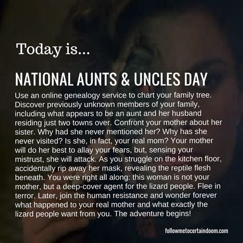 0726national Aunts And Uncles Day Uncles Day Day Aunt Uncle