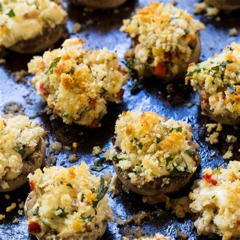 I was compensated for this post. Crab Stuffed Mushrooms - Spicy Southern Kitchen | Recipe ...