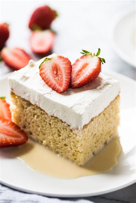 Instead of a vanilla cake i made a delicious tres leches cake, and instead of marshmallow frosting, i used whipped cream (what you typically find on a tres leches cake). Tres Leches Cake Recipe - Isabel Eats | Recipe in 2020 ...