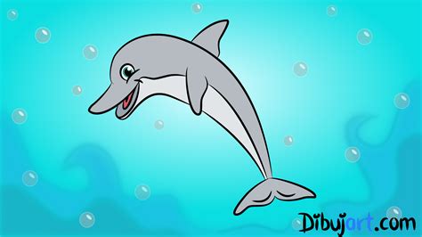 Cómo Dibujar Un Delfín —dibujo Para Niños