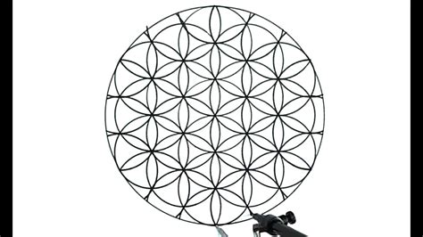 How To Draw The Flower Of Life Youtube