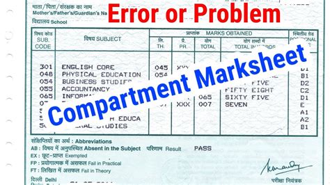 Class Or Compartment Or Cbse Private Candidates Error In