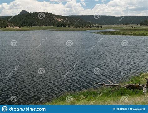 The Deep Blue Waters Of Quemado Lake Nm Stock Image Image Of