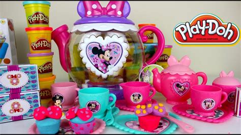 Juegos para niños de 8 a 10 años. Play-Doh Juego de Te de Minnie Mouse |Cocinita de Juguete Para Niñas - YouTube