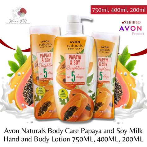 Avon Naturals Body Care Papaya And Soy Milk Hand And Body Lotion 750ml