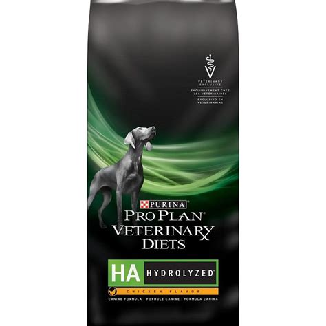 Canned, fresh or frozen foods; Purina Pro Plan HA Hydrolyzed formula Chicken Flavor for dogs