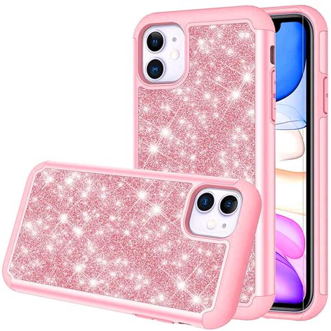 Totaldefense Glitter Hybrid Case For Iphone 12 Iphone 12 Pro Pink