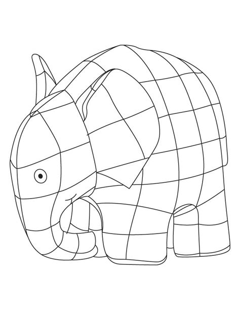 Elmer Elephant Coloring Page - Coloring Home