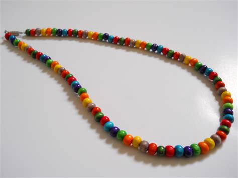 Multi Colored Bead Unisex Necklace Beads N Tabs Online Store