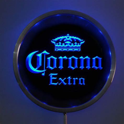 Rs A0013 Corona Extra Beer Led Neon Round Signs 25cm 10 Inch Bar Sign