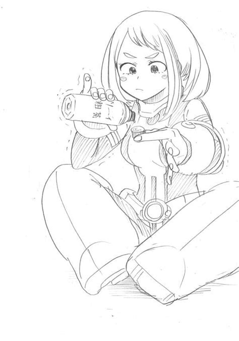 Ochako Uraraka Coloring Pages Free Coloring Pages Porn Sex Picture