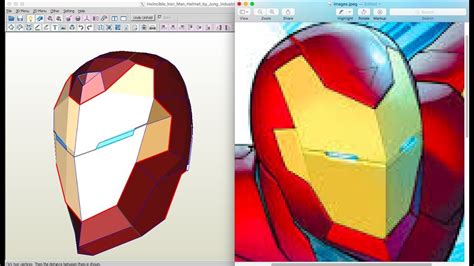 Ten Pepakura Papercraft Invincible Iron Man Helmet Pepakuraeu Images