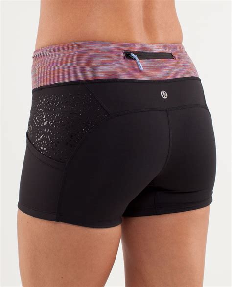 Lululemon Run Shorty Short Black Wee Are From Space Black March