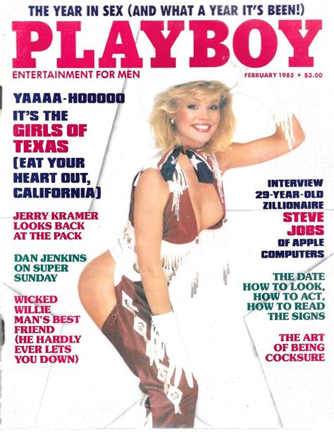 Mavin Playboy Magazine February Cherie Witter Steve Jobs