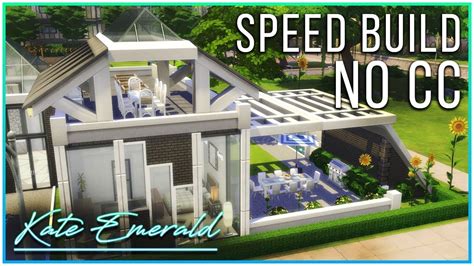 Sims 4 Speed Build Seasons Build With Roofgarden Kate Emerald Youtube