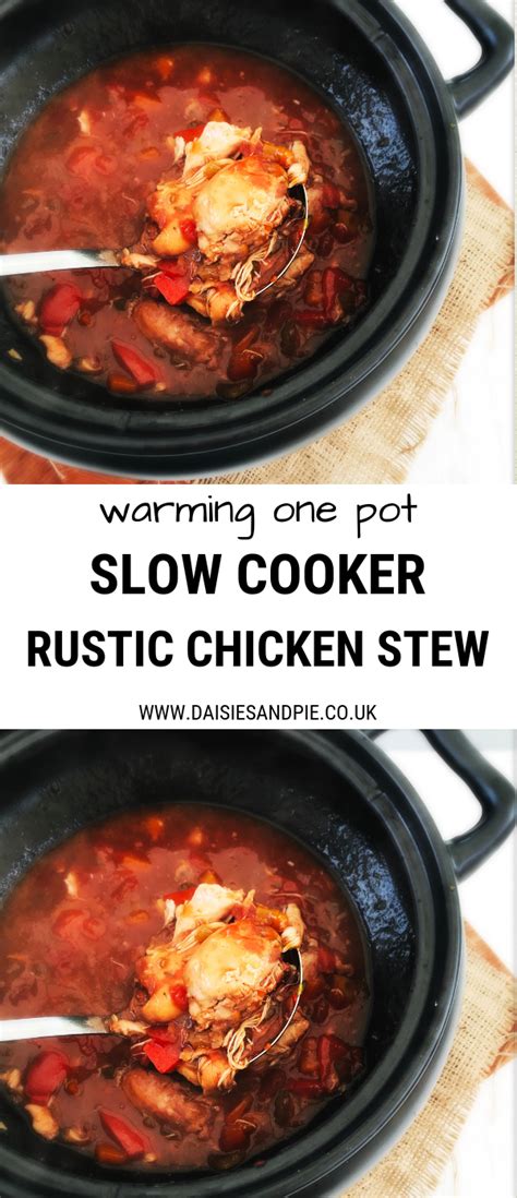 Slow Cooker Rustic Chicken Casserole Daisies And Pie