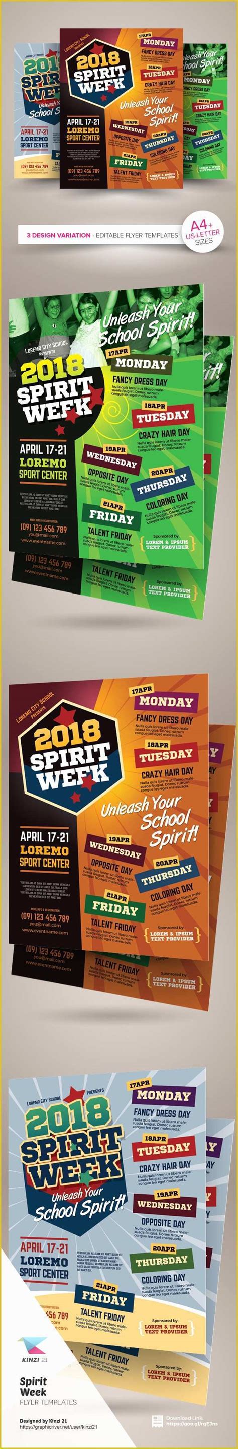 Beginning on december 13 th until the 24 th print a tag and attach to the designated gift. Christmas Spirit Week Flyer : Happy Halloween! Spirit Week ...