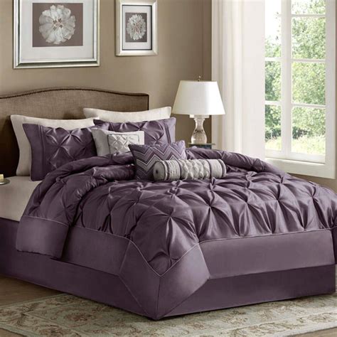 Duvet cover bedding set + pillowcase single double king size stylish quilt cover. King Size Bedding Comforter Set 7 Piece Purple Luxury ...