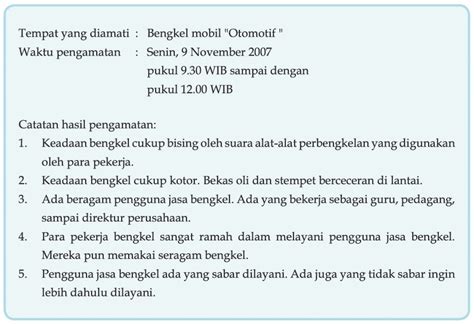 Menulis Laporan Pengamatan dan Contohnya - Belajar Mandiri Yuk!