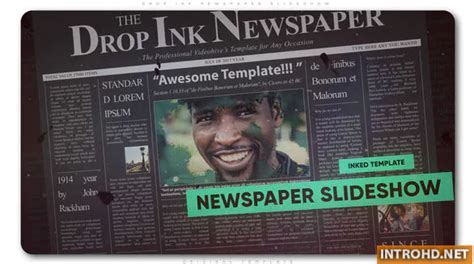 Бесплатный медиаконтент , adobe premiere pro. Drop Ink Newspaper Slideshow Videohive » Free After ...