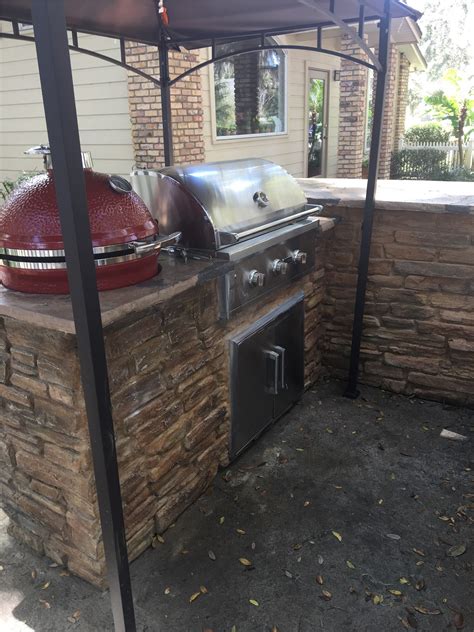 How to build a cultured stone outdoor bar. BBQ Island | Outdoor Kitchens | ClifRock