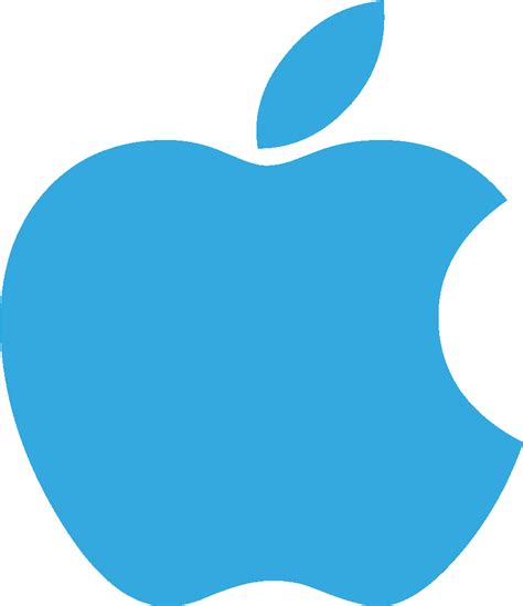 Clipart Light Blue Blue Apple Logo Png Transparent Png Full Size