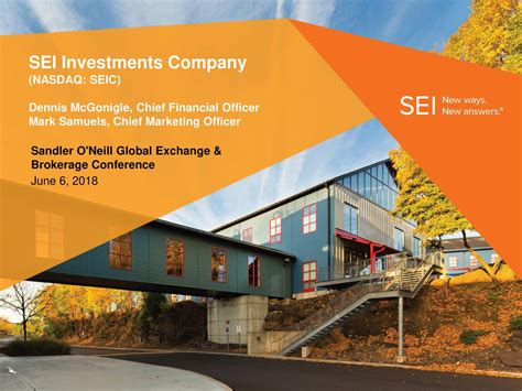 SEI Investments (SEIC) Presents At Sandler O'Neill's Global Exchange And Brokerage Conference ...