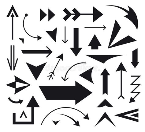 Vector Set Of Various Arrows Icons Logos Stock Vector Illustration
