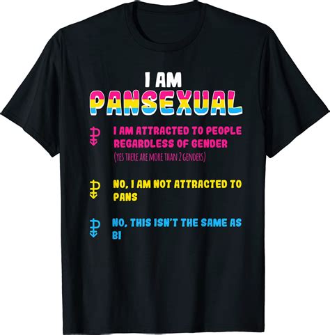 I Am Pansexual Gender Blind Unisex Pride Flag Pansexual T T Shirt Clothing