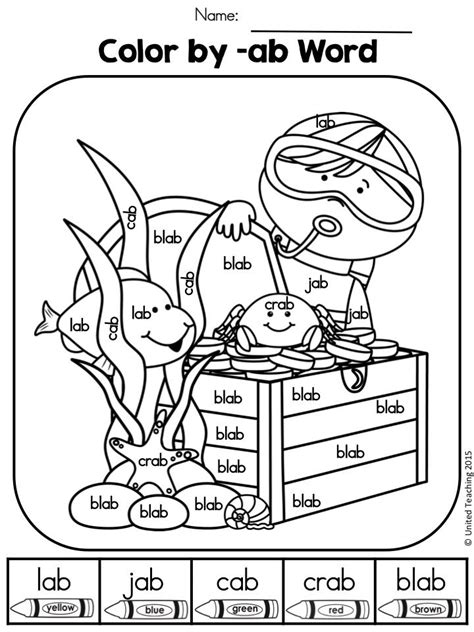 Copy the abc patterns coloring page. United Teaching | Word work kindergarten, Phonics reading ...