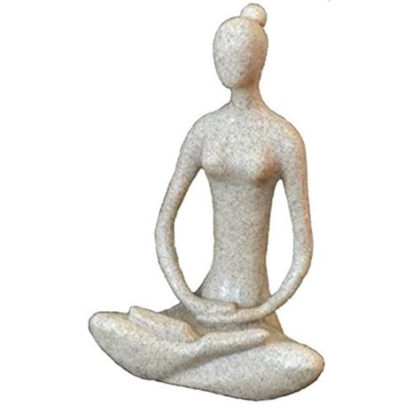 Yoga Goddess Meditating Statue 87 Sandstone 41436 Full Lotus