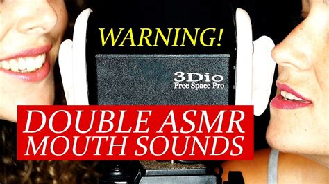 Double Asmr Wet Mouth Sounds Binaural Ear To Ear W Whisper 20 Minutes Youtube