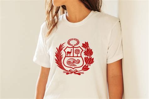 Polo De Mujer / Escudo Del Perú / Algodón Pima Estampado | Mercado Libre