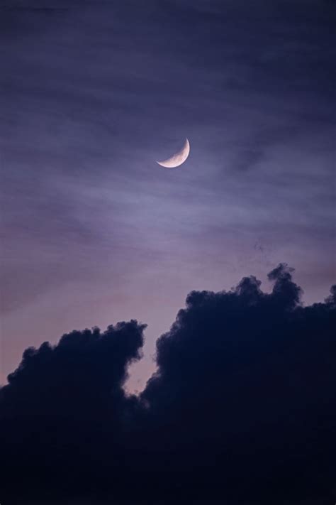 Download Wallpaper 800x1200 Moon Clouds Sky Cloudy Iphone 4s4 For