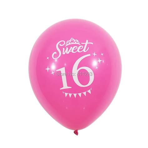 Sweet 16 Balloon 16th Birthday Party Decorations Number 16 Balloons