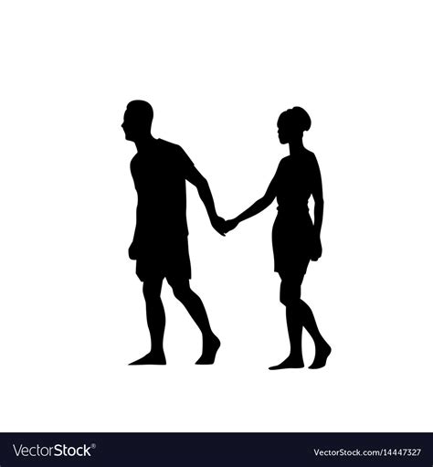 Naked Man And Woman Holding Hands Silhouette Illustration Clipart My XXX Hot Girl
